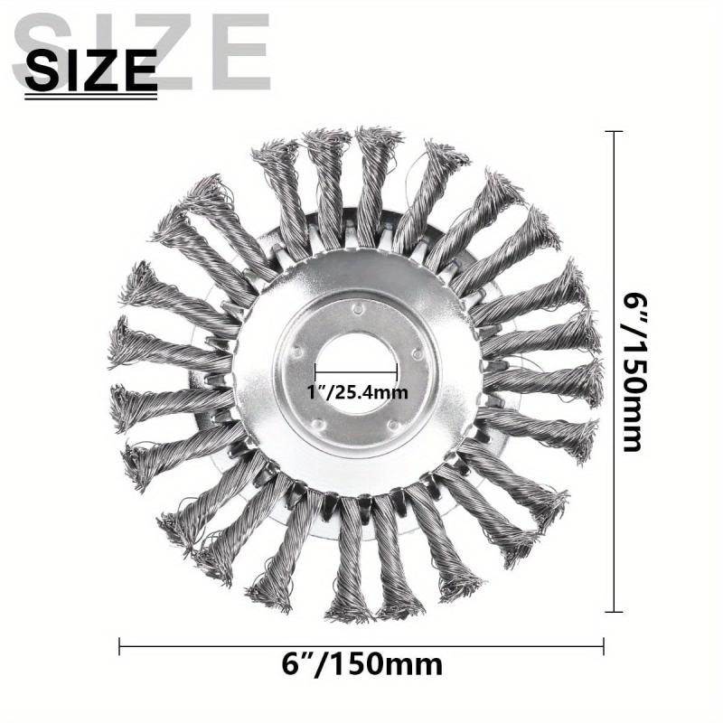 Lawn Trimmer Head Steel Wire Wheel Brush Replacement Part