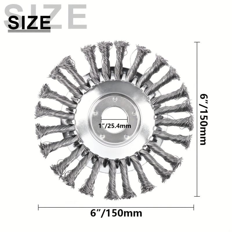 Lawn Trimmer Head Steel Wire Wheel Brush Replacement Part