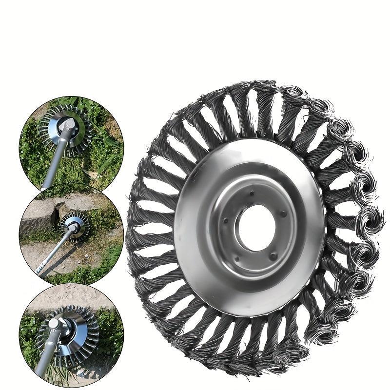 Lawn Trimmer Head Steel Wire Wheel Brush Replacement Part