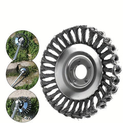 Lawn Trimmer Head Steel Wire Wheel Brush Replacement Part