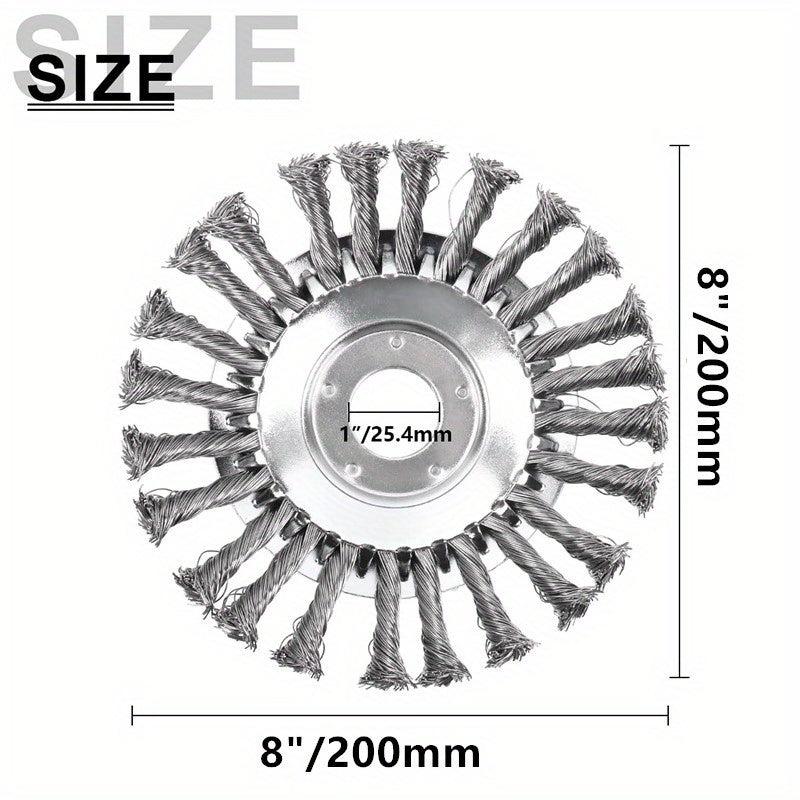 Lawn Trimmer Head Steel Wire Wheel Brush Replacement Part