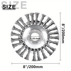 Lawn Trimmer Head Steel Wire Wheel Brush Replacement Part