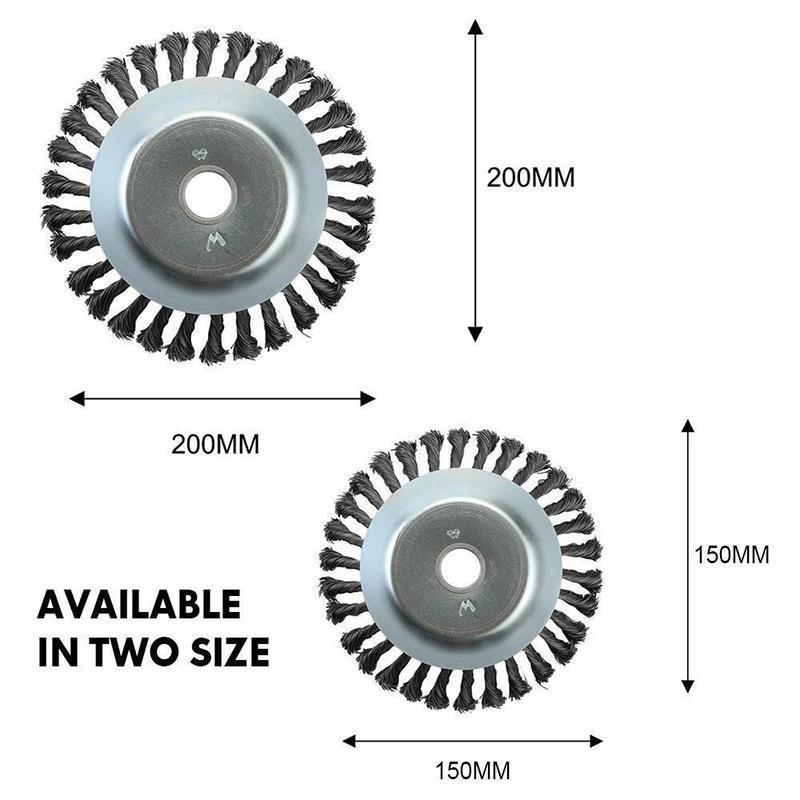 Rotary Steel Wire Weed Brush Blade - Perfect for Summer Garden Prep