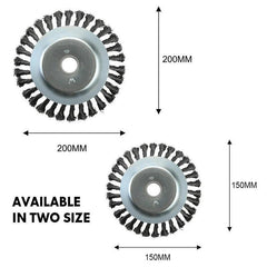 Rotary Steel Wire Weed Brush Blade - Perfect for Summer Garden Prep