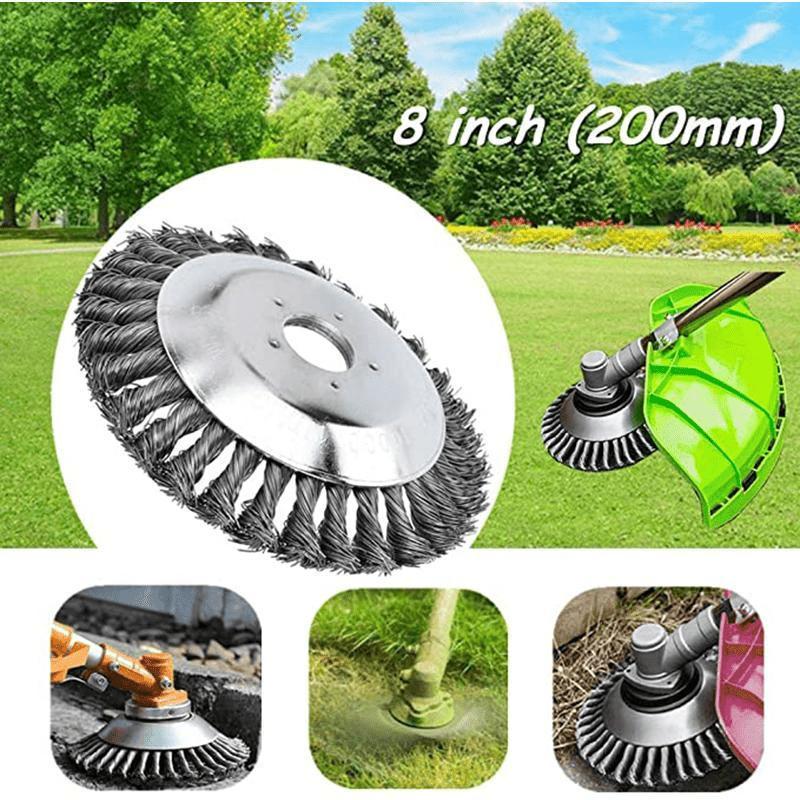 Rotary Steel Wire Weed Brush Blade - Perfect for Summer Garden Prep