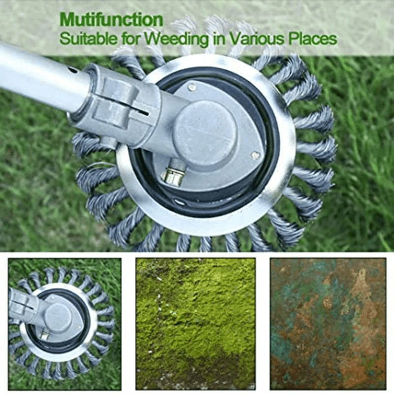 Rotary Steel Wire Weed Brush Blade - Perfect for Summer Garden Prep