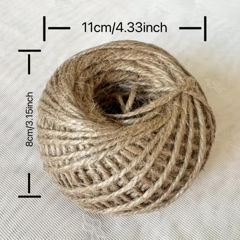 97 Meter Natural Jute Twine Arts Crafts Christmas Durable Packing Str