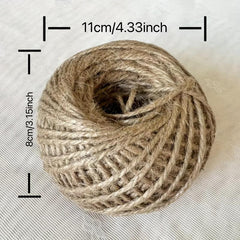 97 Meter Natural Jute Twine Arts Crafts Christmas Durable Packing Str
