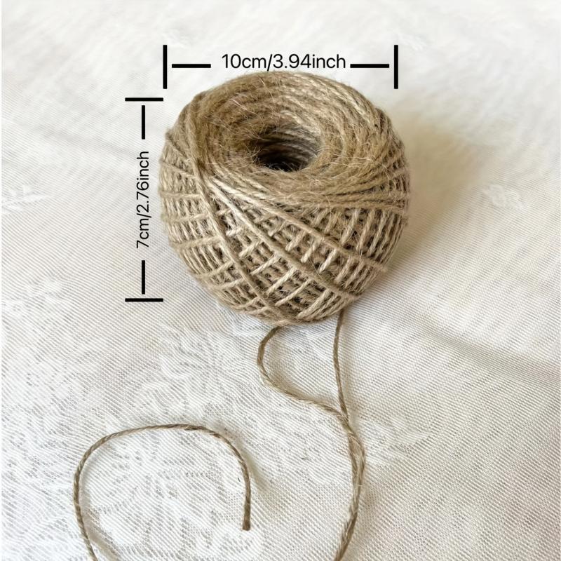 97 Meter Natural Jute Twine Arts Crafts Christmas Durable Packing Str