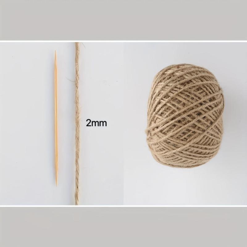 97 Meter Natural Jute Twine Arts Crafts Christmas Durable Packing Str
