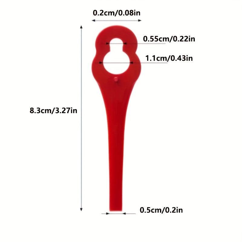 20 Plastic Blades for Terratek Cordless Strimmer Lawn Mower