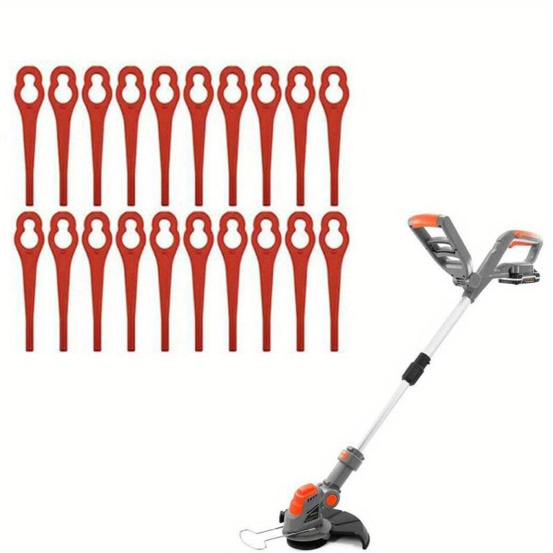20 Plastic Blades for Terratek Cordless Strimmer Lawn Mower
