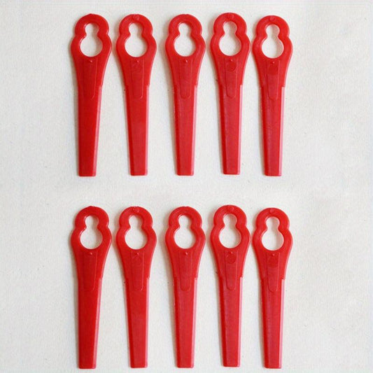 30pcs Plastic Lawn Mower Blades Garden Grass Cutting Blades