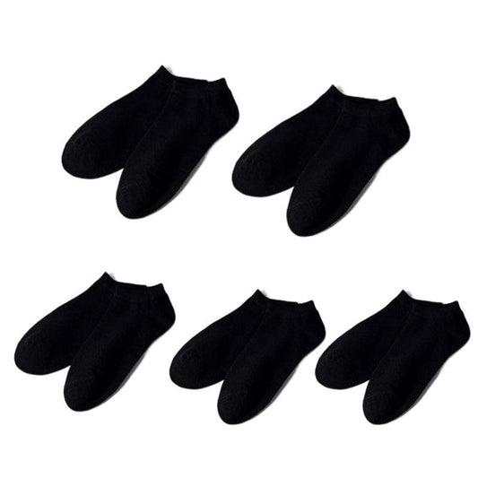 5 Pairs Women's Comfortable Ankle Socks Sweat Absorbing Invisible Socks