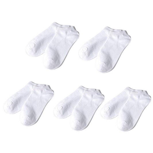 5 Pairs Women's Comfortable Ankle Socks Sweat Absorbing Invisible Socks