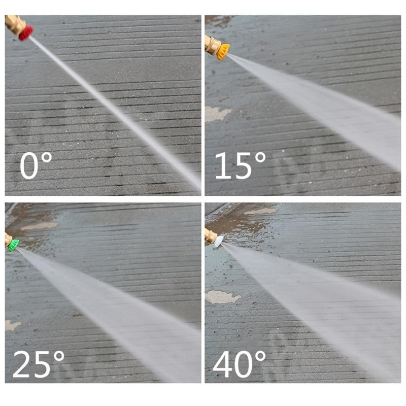 7pcs Pressure Washer Accessories Kit with Spray Nozzle Tips Coupler