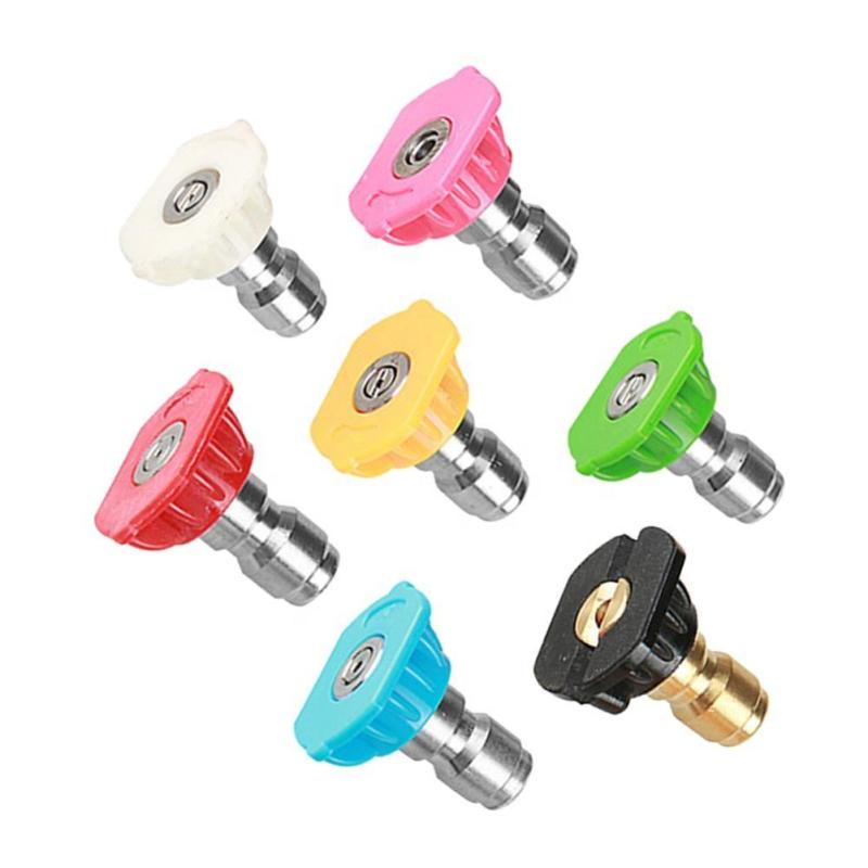 7pcs Pressure Washer Accessories Kit with Spray Nozzle Tips Coupler