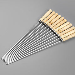 10pcs BBQ Skewers With Wooden Handles