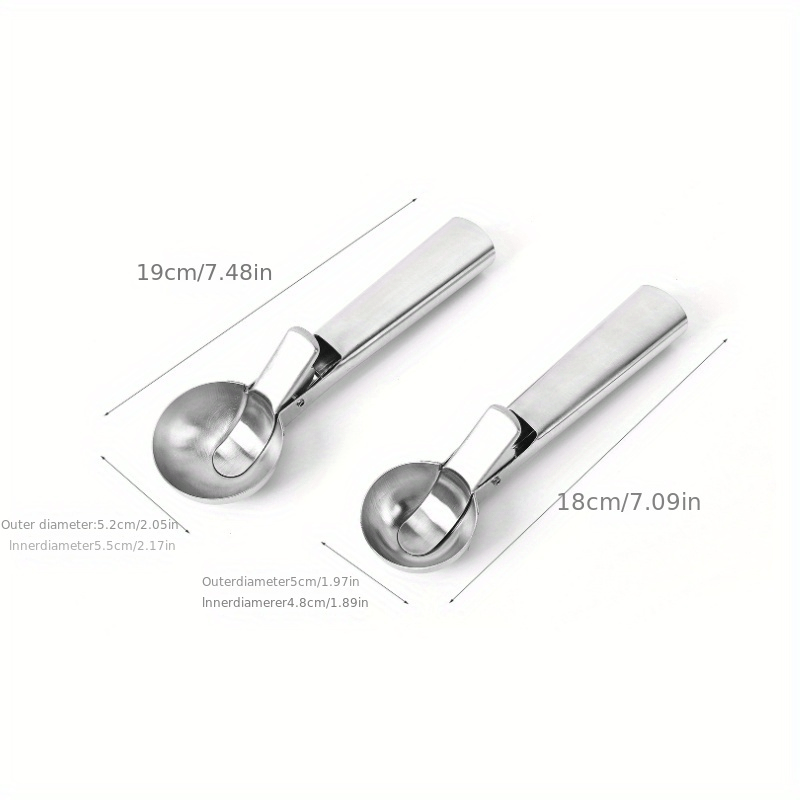 Stainless Steel Ice Cream Ball Spoon - Perfect Scoop for Watermelon & Ice Cream