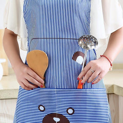 Striped Printed Apron Stain Resistant - Ideal for Gardening & Cooking