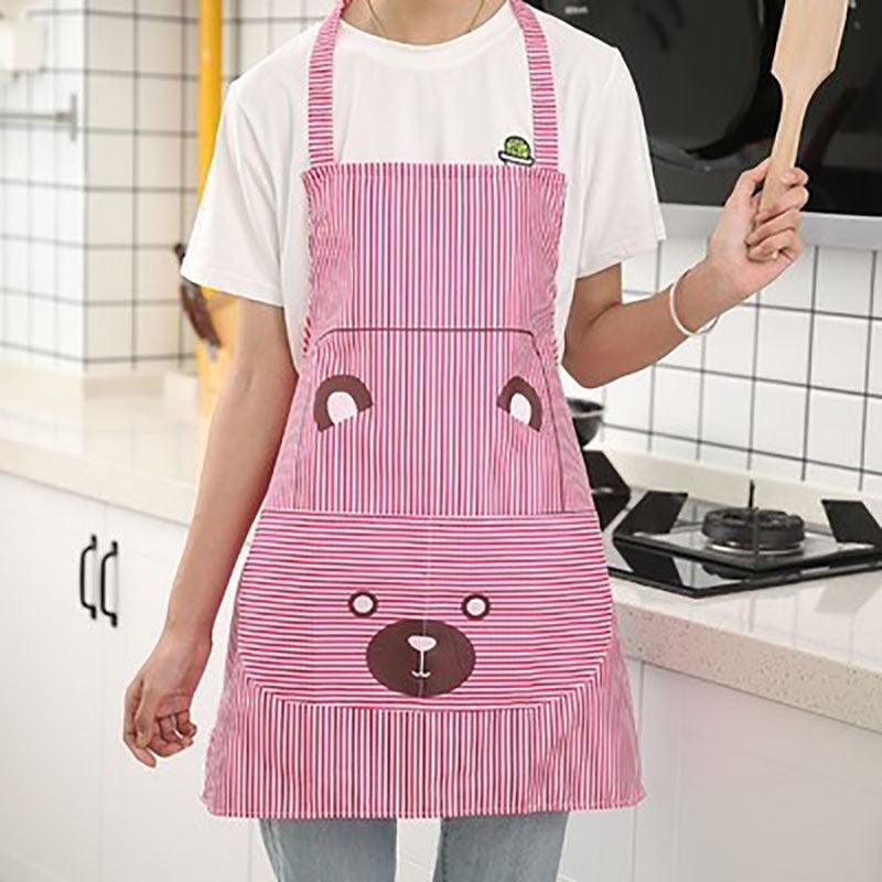Striped Printed Apron Stain Resistant - Ideal for Gardening & Cooking