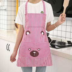 Striped Printed Apron Stain Resistant - Ideal for Gardening & Cooking