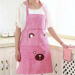 Striped Printed Apron Stain Resistant - Ideal for Gardening & Cooking