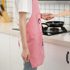 Striped Printed Apron Stain Resistant - Ideal for Gardening & Cooking