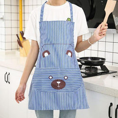 Striped Printed Apron Stain Resistant - Ideal for Gardening & Cooking