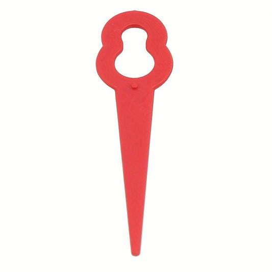 50pcs Red Plastic Lawn Mower Blade Replacement