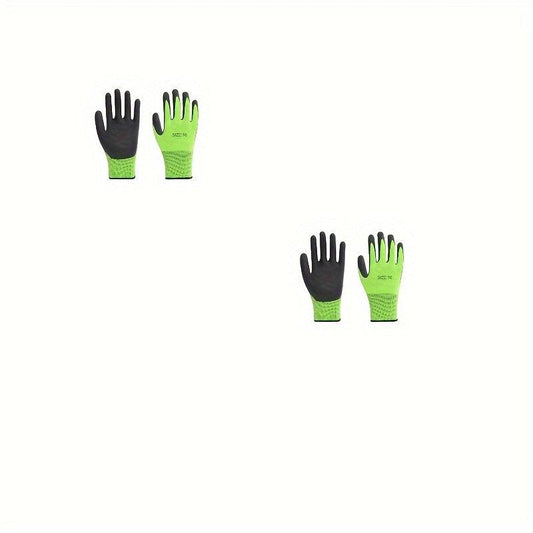 Gardening Gloves Rubber Coated Protective Work Gloves Medium Size