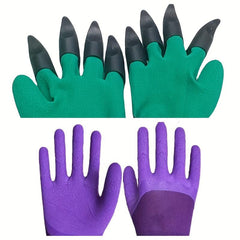 2 Pairs Anti thorn Protective Gloves With Claws