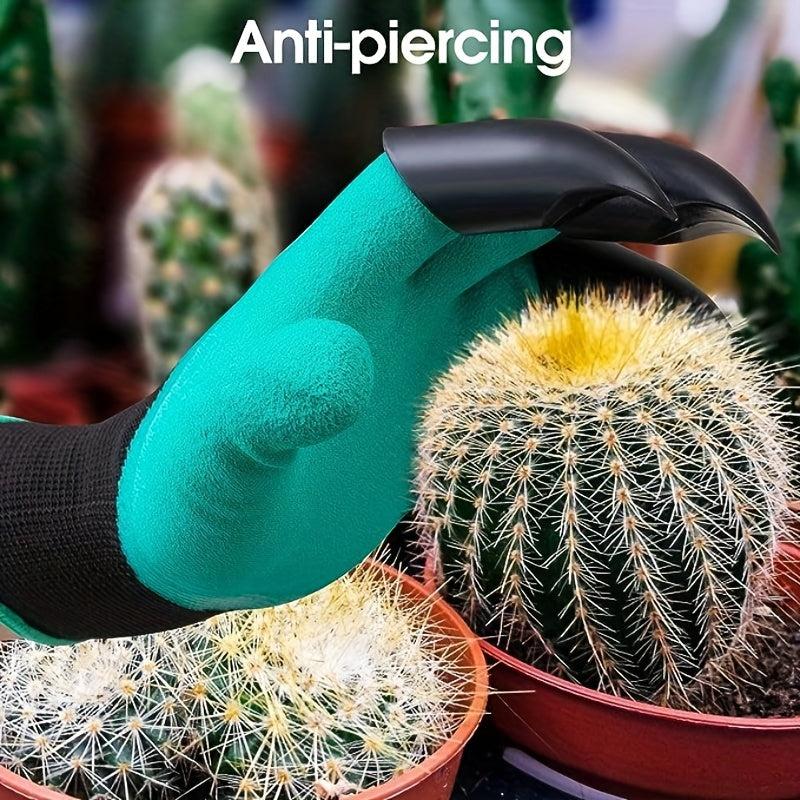 2 Pairs Anti thorn Protective Gloves With Claws