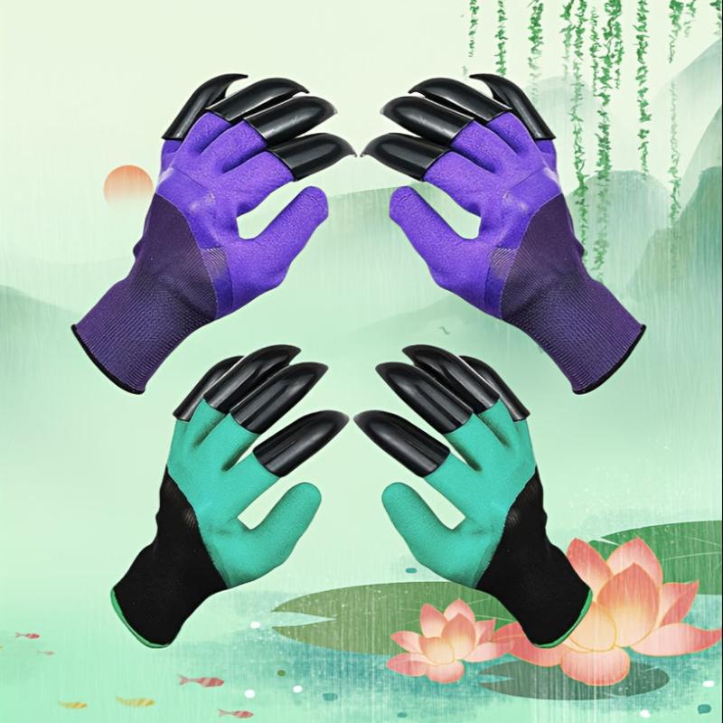 2 Pairs Anti thorn Protective Gloves With Claws