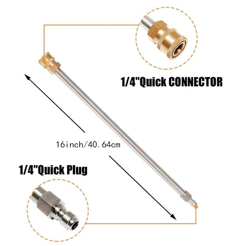 High Pressure Water Gun w/Stainless Steel Rod Quick Connect 4000psi
