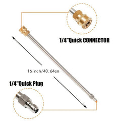 High Pressure Water Gun w/Stainless Steel Rod Quick Connect 4000psi