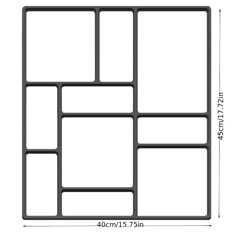 Cement Path Mould 45x40mm for Garden Paving DIY Pavements - Outdoor Tile Grid