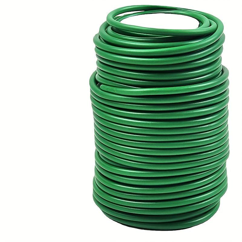Green Flexible Wire Tie for Supporting Garden Plants