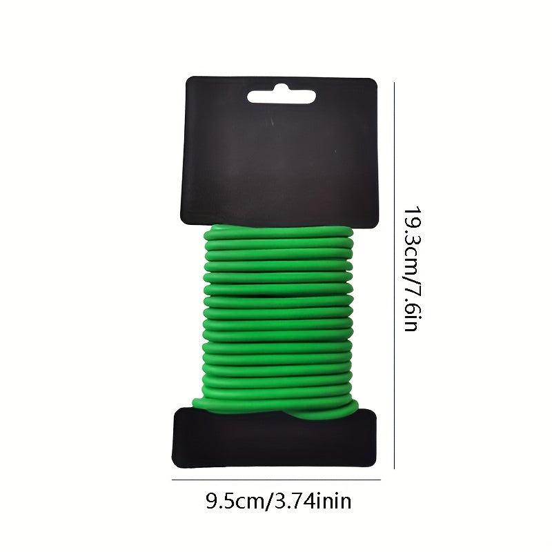 Green Flexible Wire Tie for Supporting Garden Plants