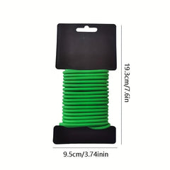 Green Flexible Wire Tie for Supporting Garden Plants