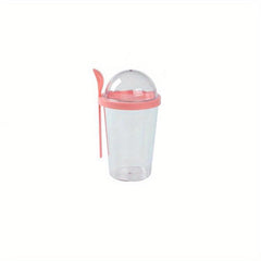Double Layer Plastic Breakfast Cup with Partitioning for Dry & Wet Separation