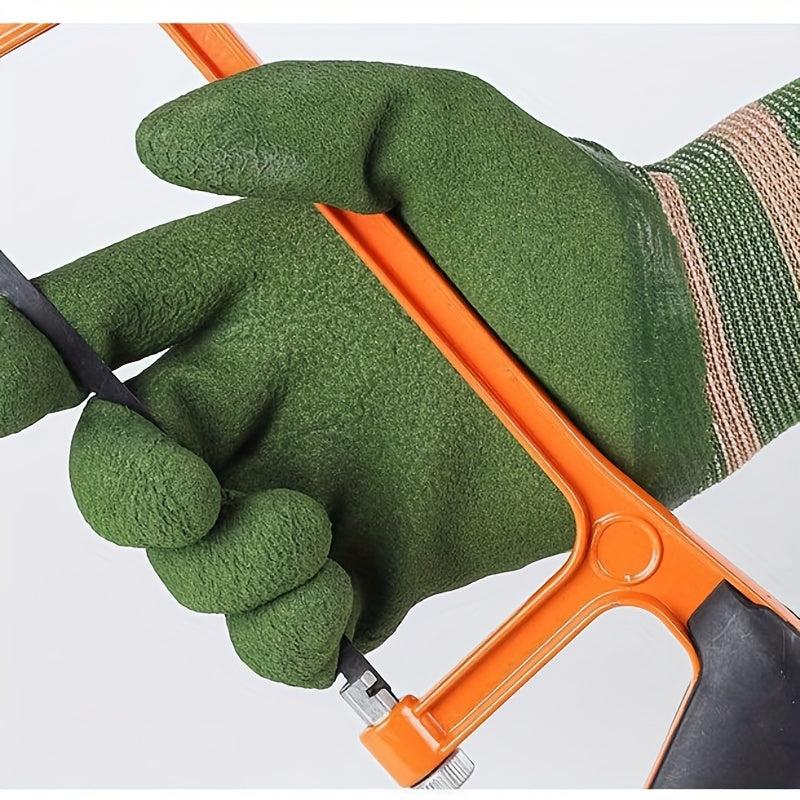 Breathable Rubber Coated Garden Gloves - Medium Size