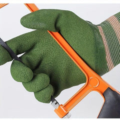 Breathable Rubber Coated Garden Gloves - Medium Size