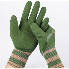 Breathable Rubber Coated Garden Gloves - Medium Size