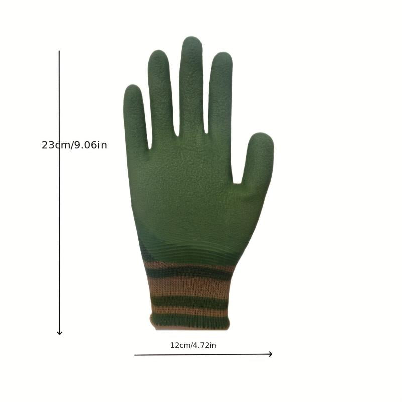 Breathable Rubber Coated Garden Gloves - Medium Size