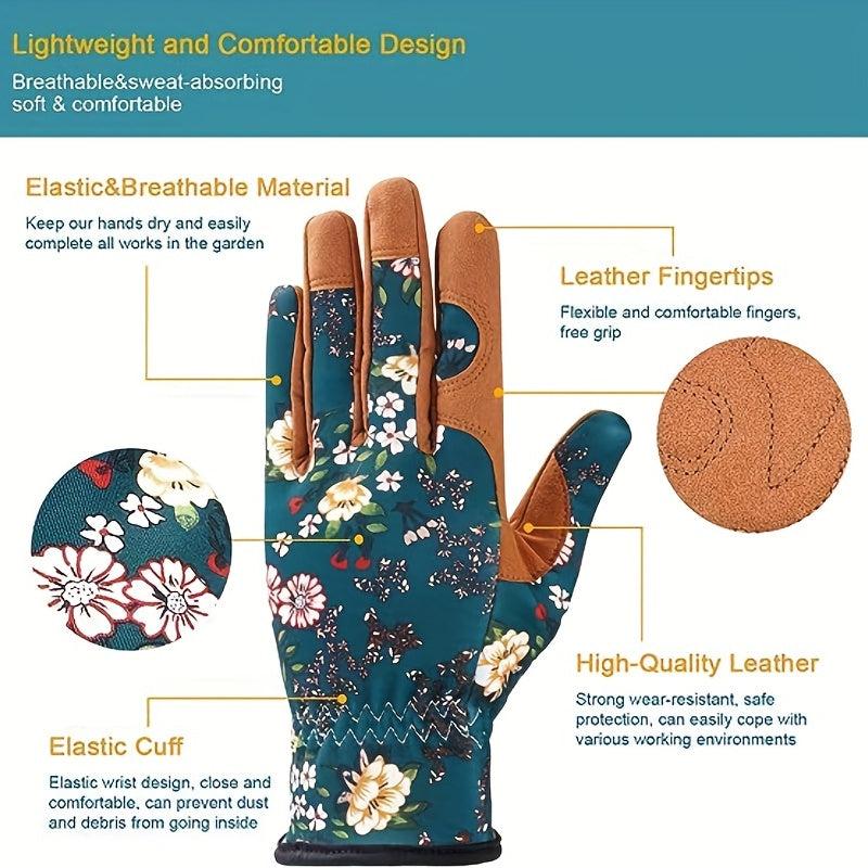 Garden Gloves For Digging Planting Weeding Seeding Protect Nails And Fingers