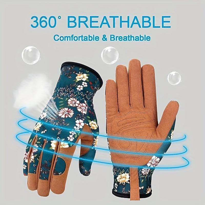 Garden Gloves For Digging Planting Weeding Seeding Protect Nails And Fingers