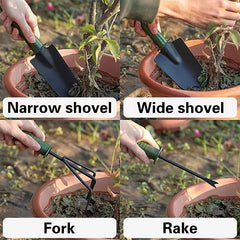 4pcs Gardening Shovels Digging Transplanting & Planting Easy