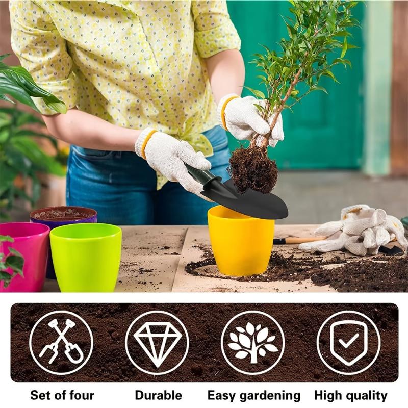 4pcs Gardening Shovels Digging Transplanting & Planting Easy