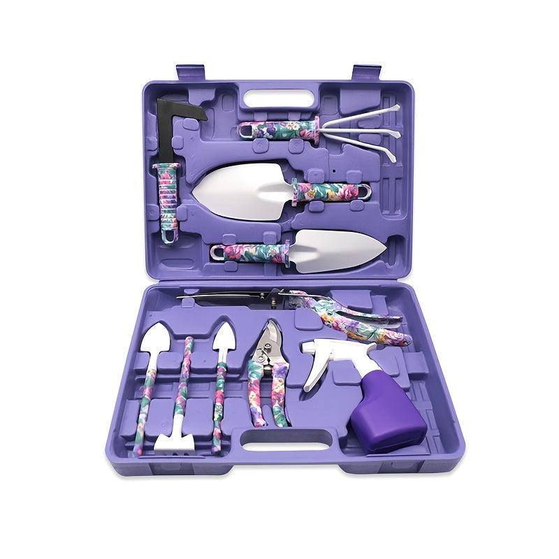 Stainless Steel Garden Tool Set for Pruning and Shoveling